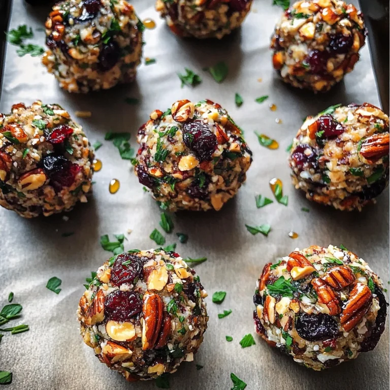 Mini Cranberry Pecan Goat Cheese Balls