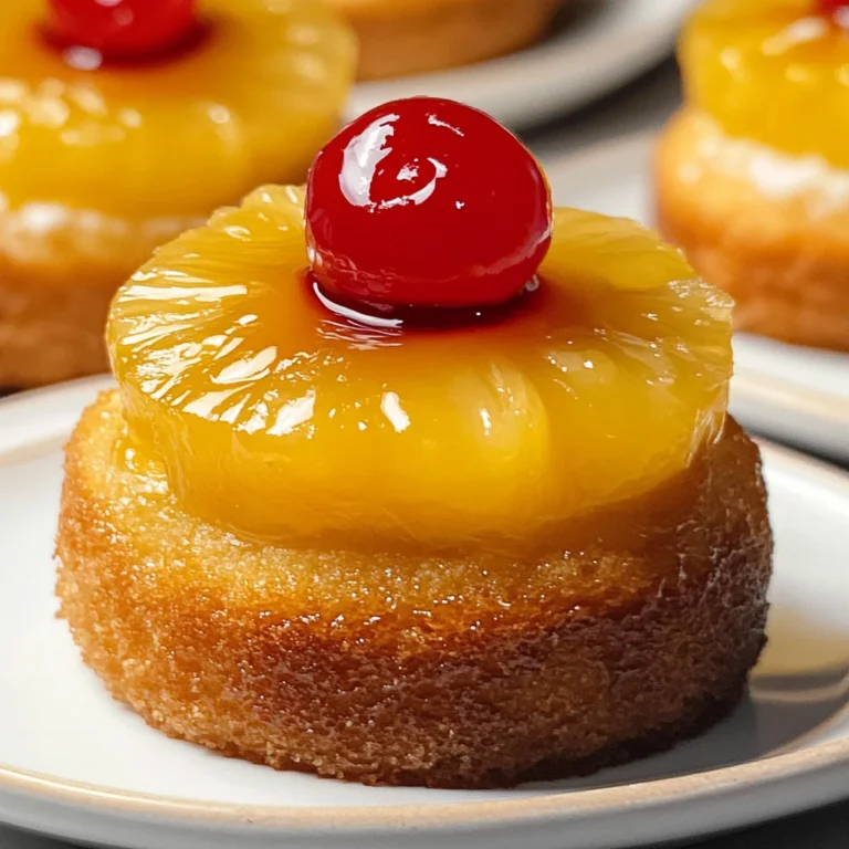 Mini Pineapple Upside Down Cakes