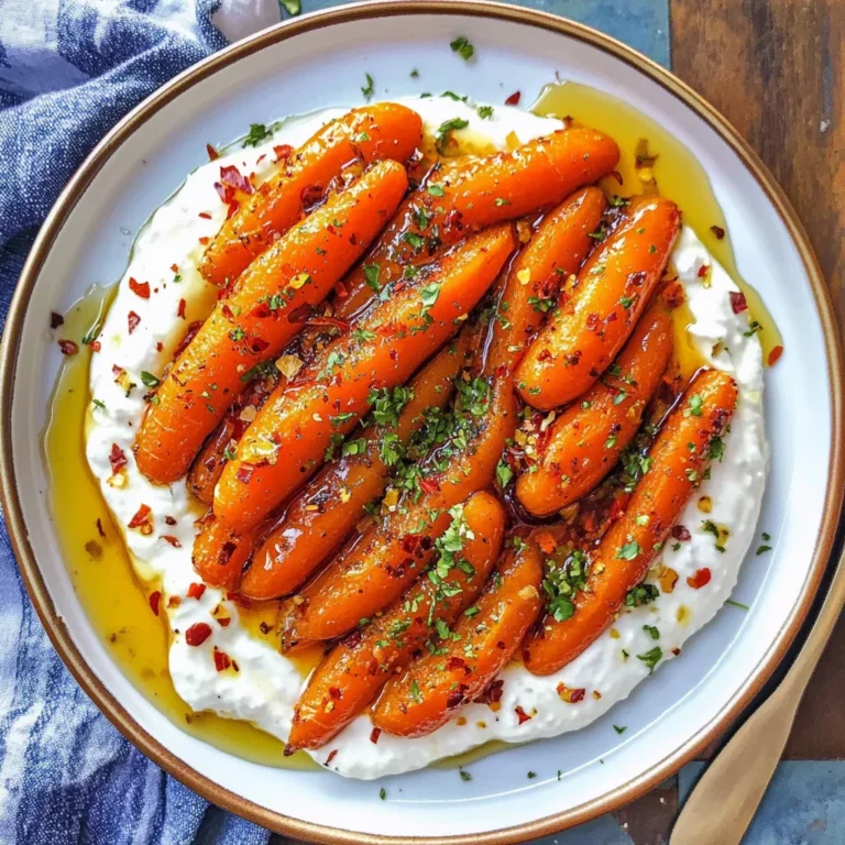 Roasted Carrots with Whipped Ricotta and Hot Honey
