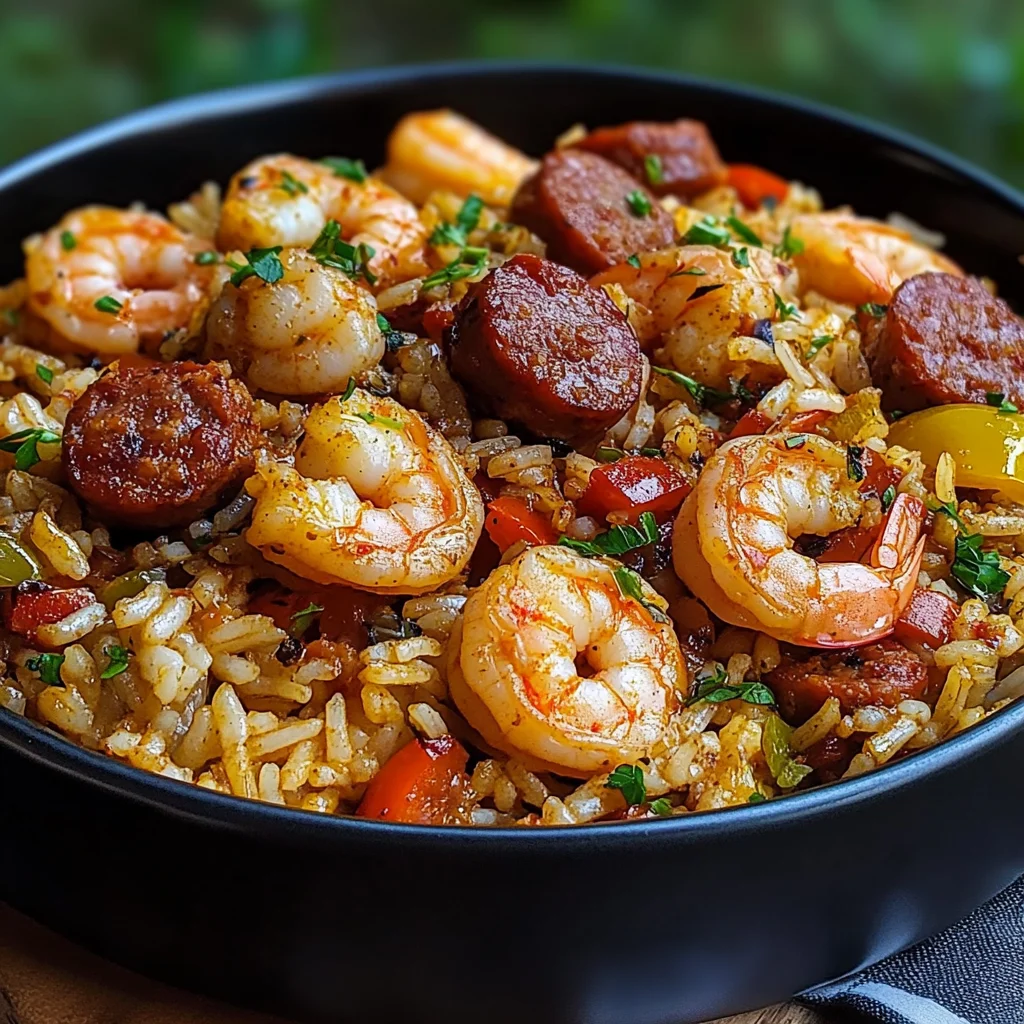 Shrimp Sausage Dirty Rice
