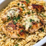 Slow Cooker Parmesan Herb Chicken & Orzo Recipe