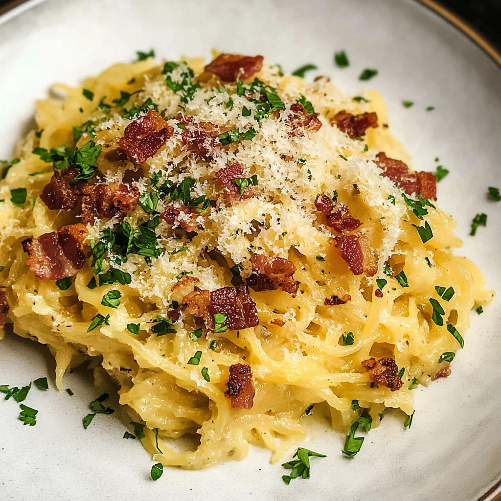Spaghetti Squash Carbonara