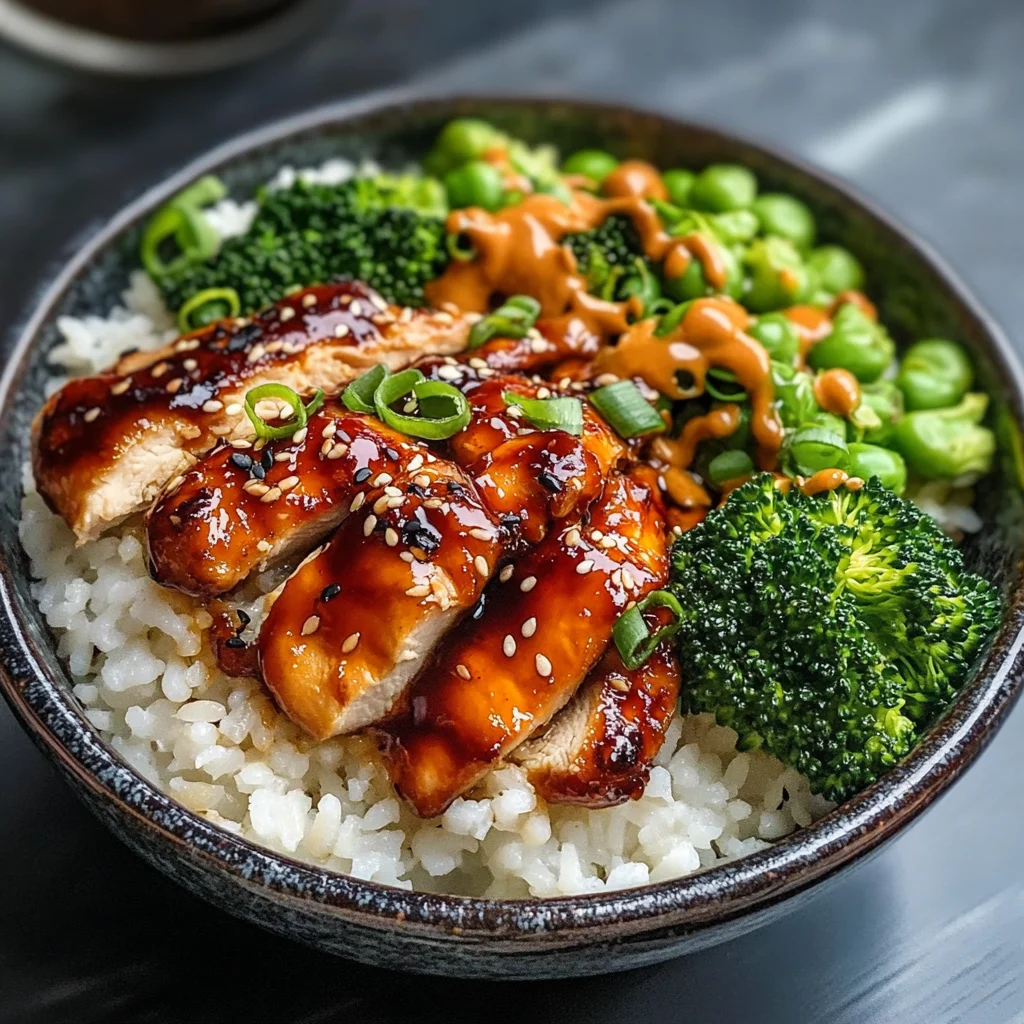 Sticky Chicken Bowls Recipe