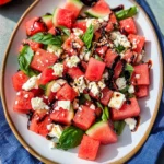 Watermelon Basil Feta Salad
