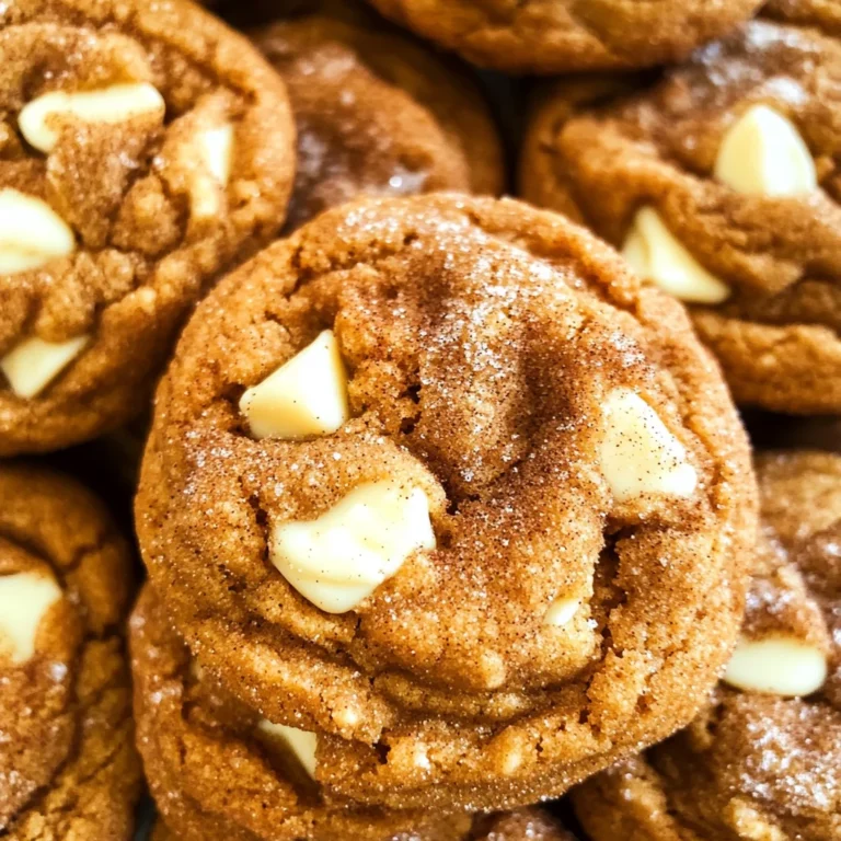 White Chocolate Pumpkin Snickerdoodles