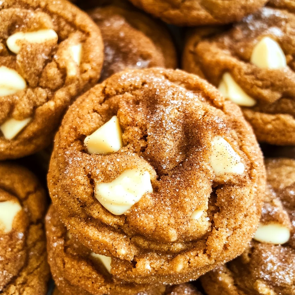 White Chocolate Pumpkin Snickerdoodles