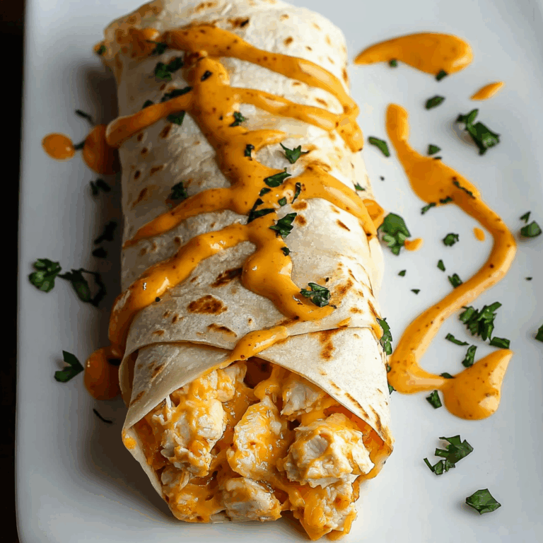 Cheesy Chicken Garlic Wraps