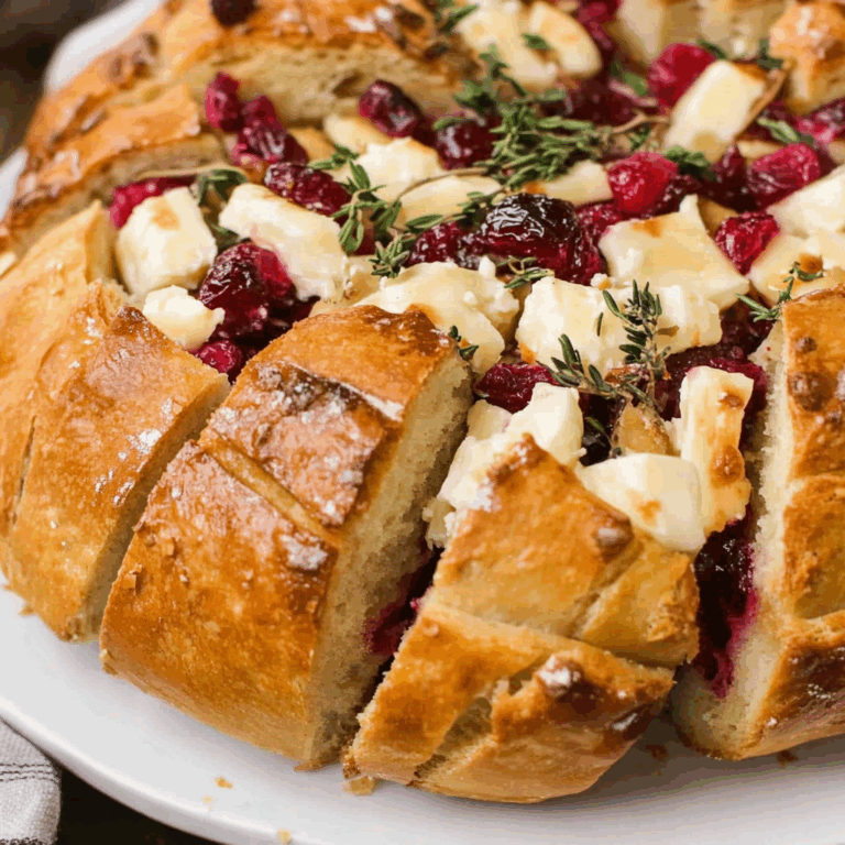 Cranberry Brie Pull-Apart Bread