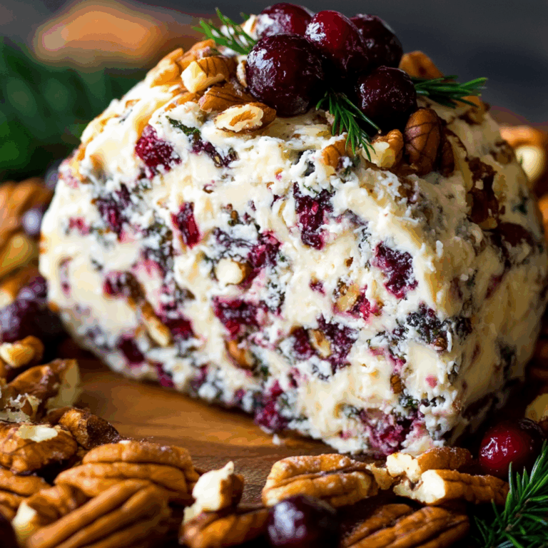 Cranberry Pecan Cheese Log