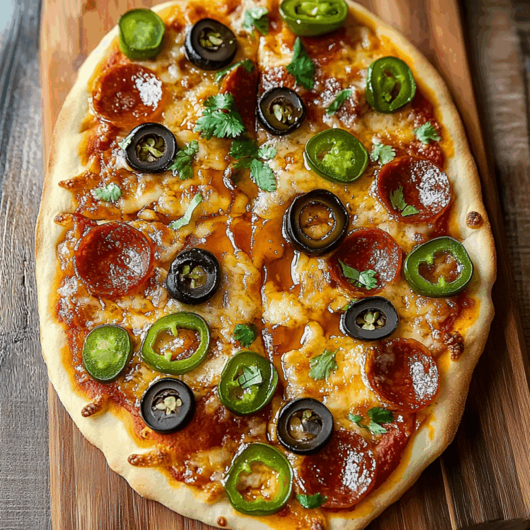 Delicious Hot Honey Flatbread Pizza