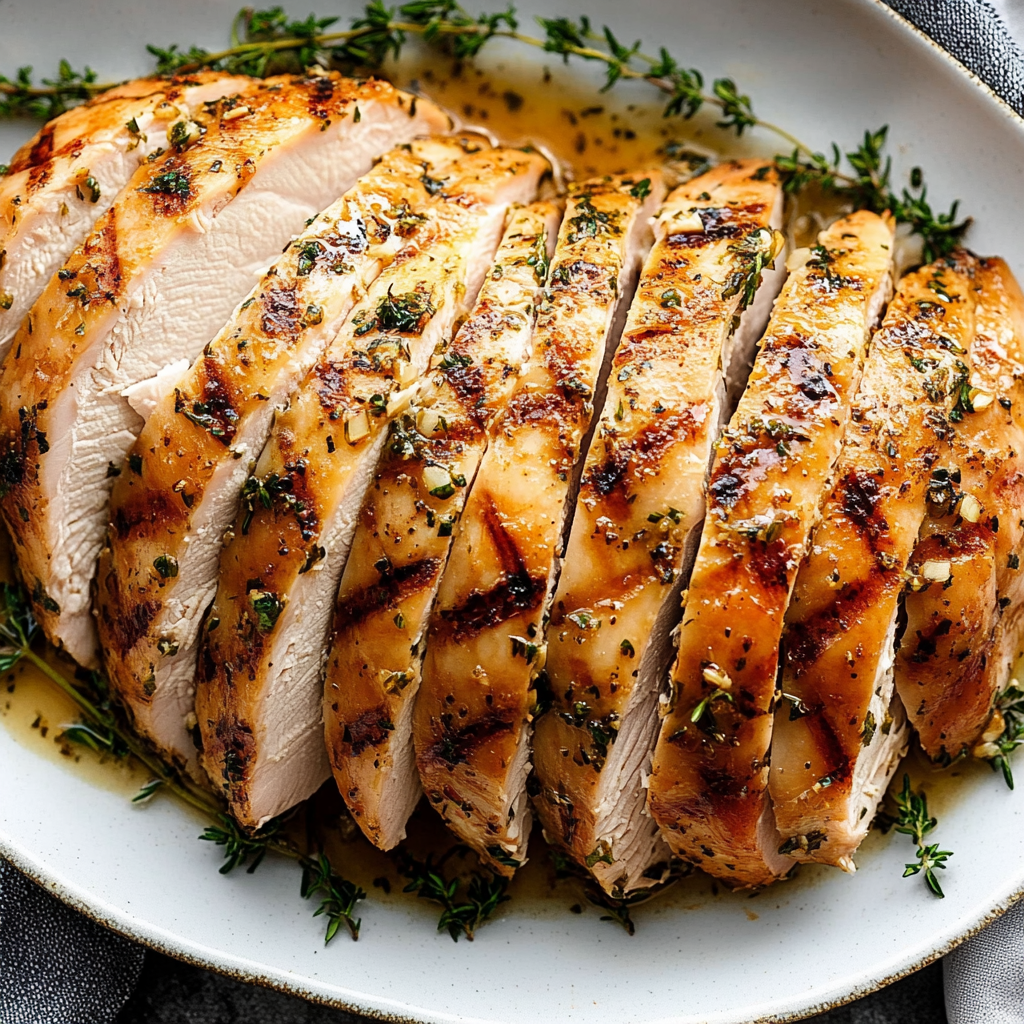Garlic Butter Boneless Turkey Breast