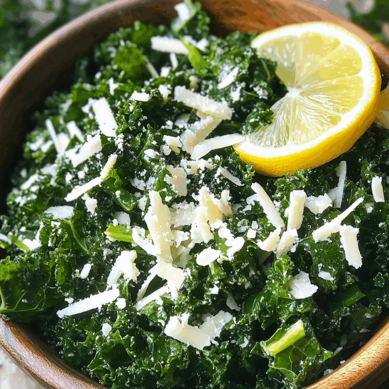 Lemony Parmesan Kale Salad