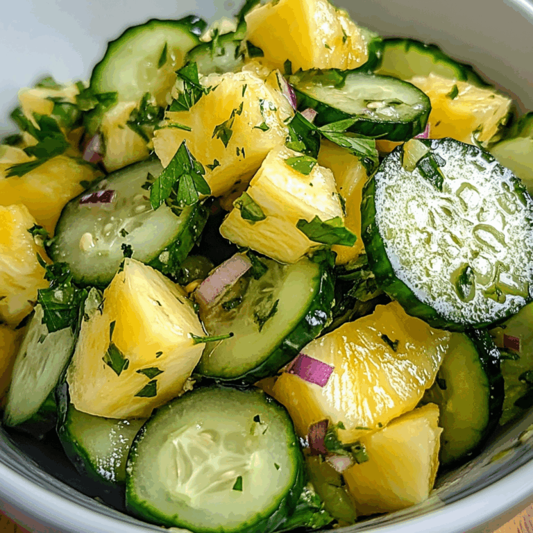Pineapple Cucumber Salad
