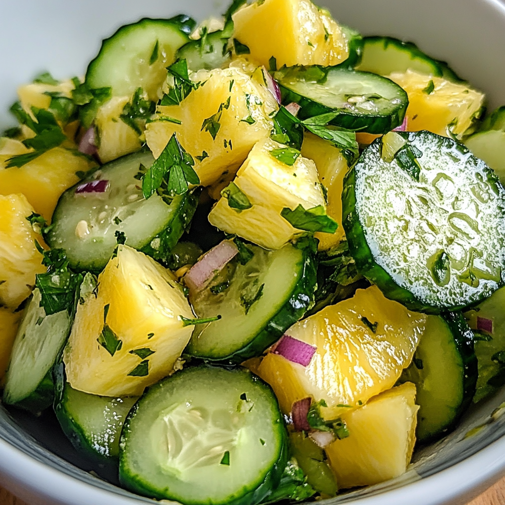 Pineapple Cucumber Salad