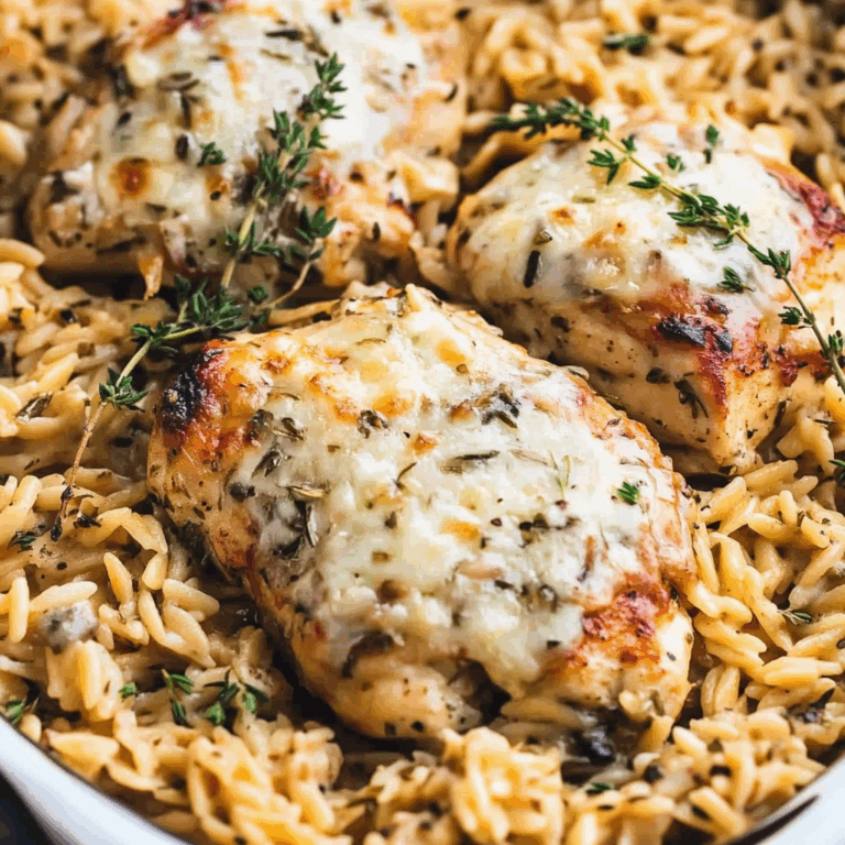 Slow Cooker Parmesan Herb Chicken & Orzo Recipe