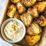 Air Fryer Artichoke Hearts with Garlic Aioli (Keto and Low Carb)