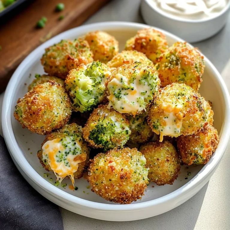 Air Fryer Broccoli Cheddar Poppers