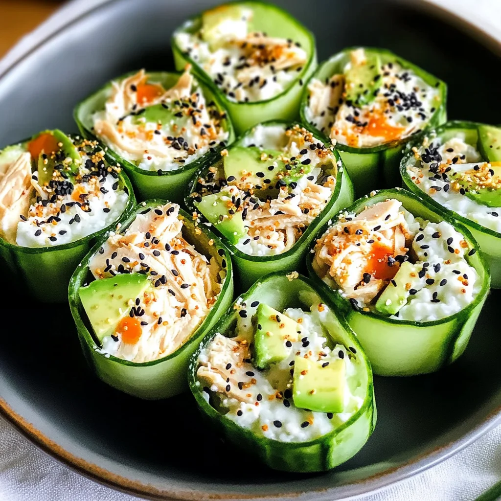 Best Chicken Salad Cucumber Roll Ups