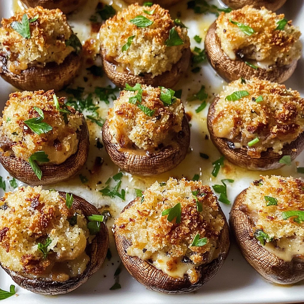 Boursin-Stuffed Mushrooms