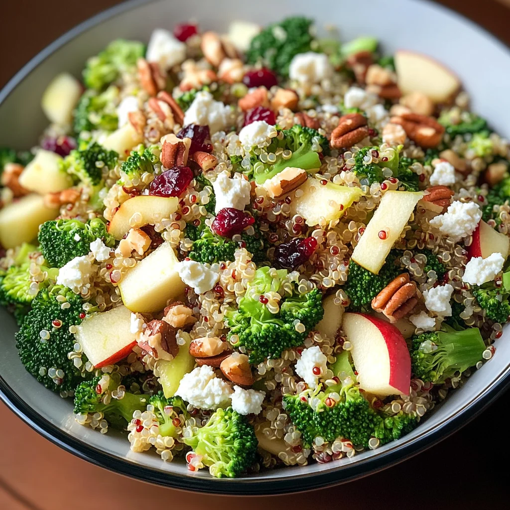 Broccoli Apple Quinoa Salad