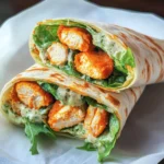 Buffalo Chicken Caesar Salad Wraps