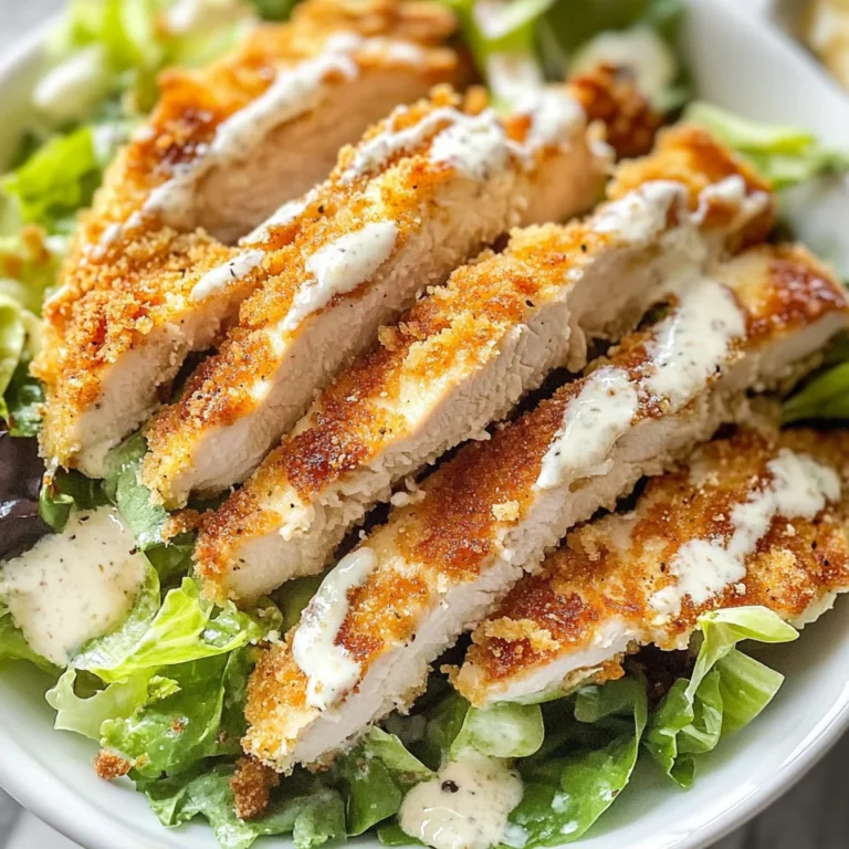 Caesar Salad Chicken Cutlets