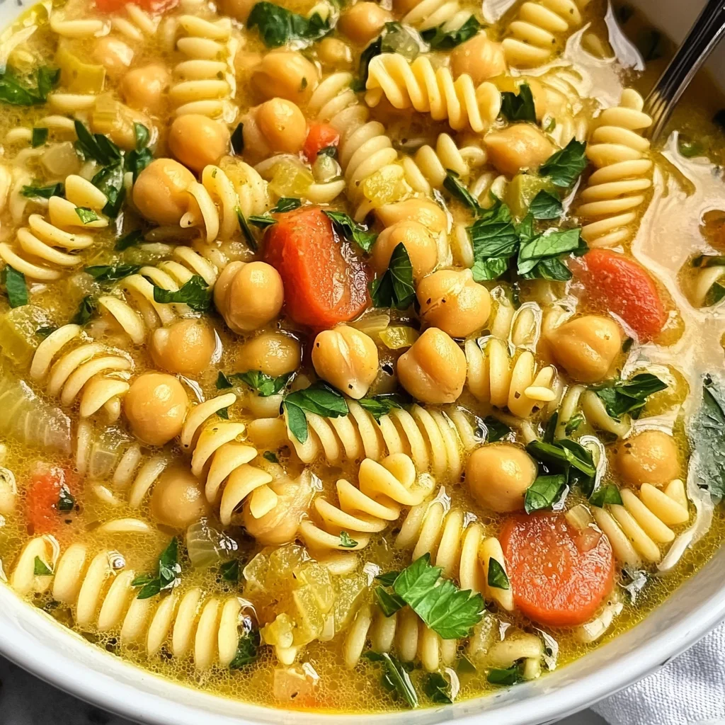 Chickpea Noodle Soup