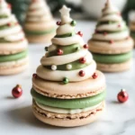 Christmas Tree Cake Macarons