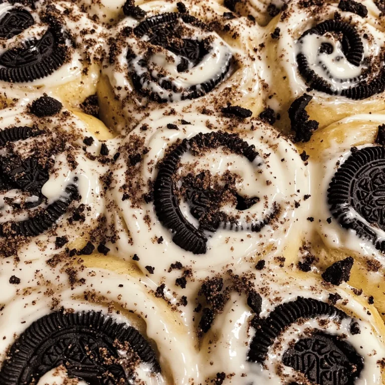 Cookies and Cream Cinnamon Rolls