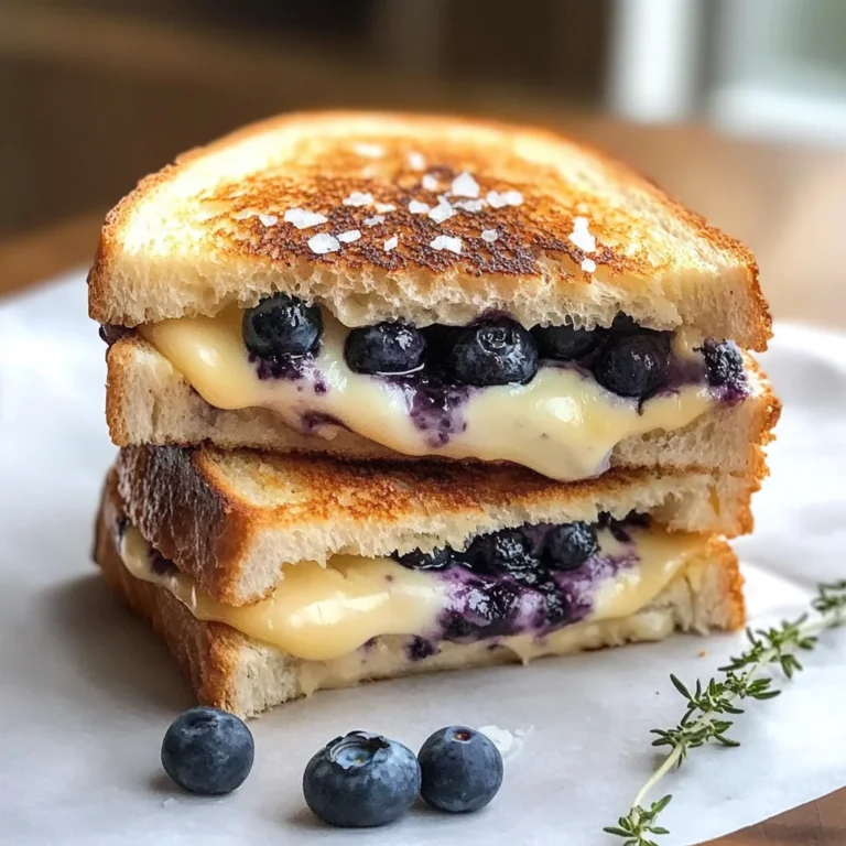Crispy Blueberry Grilled Cheese