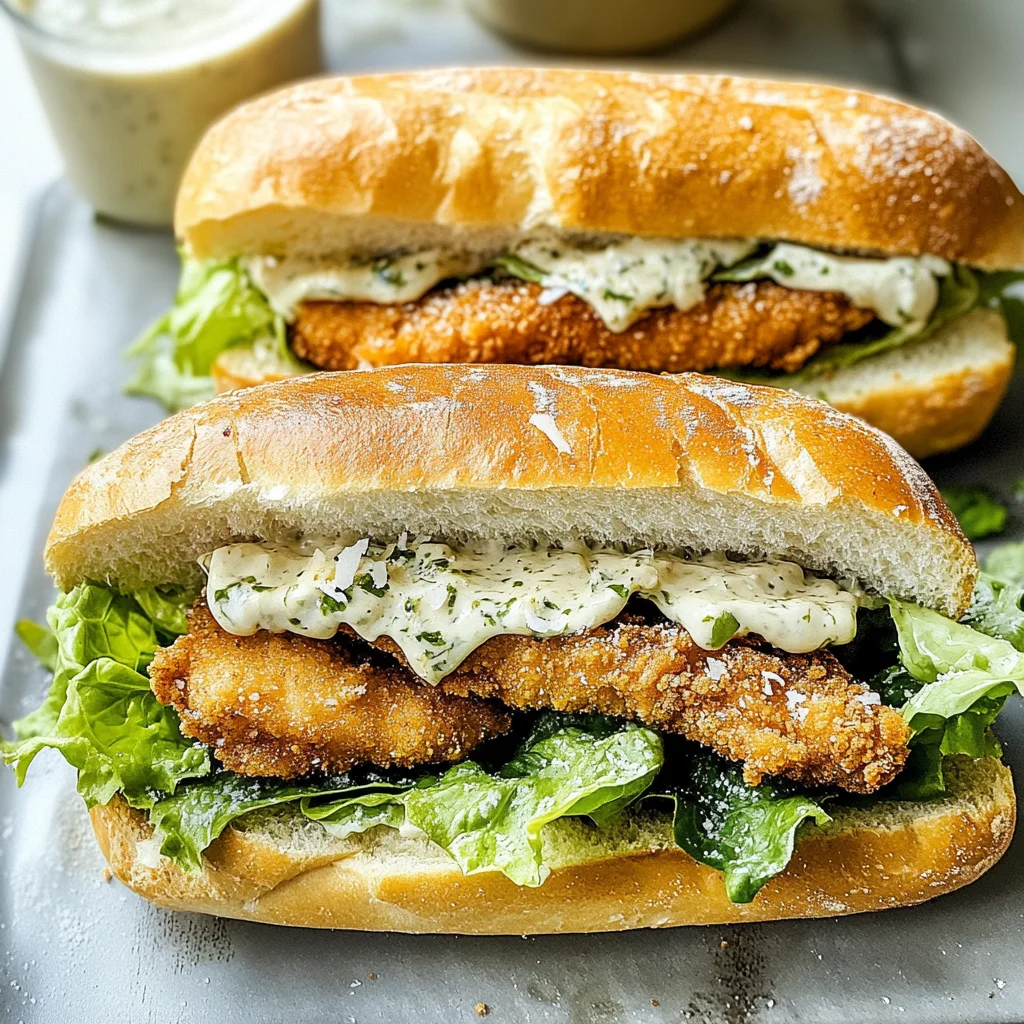 Crispy Chicken Caesar Sandwich