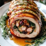 Delicious Christmas Stuffed Pork Roast