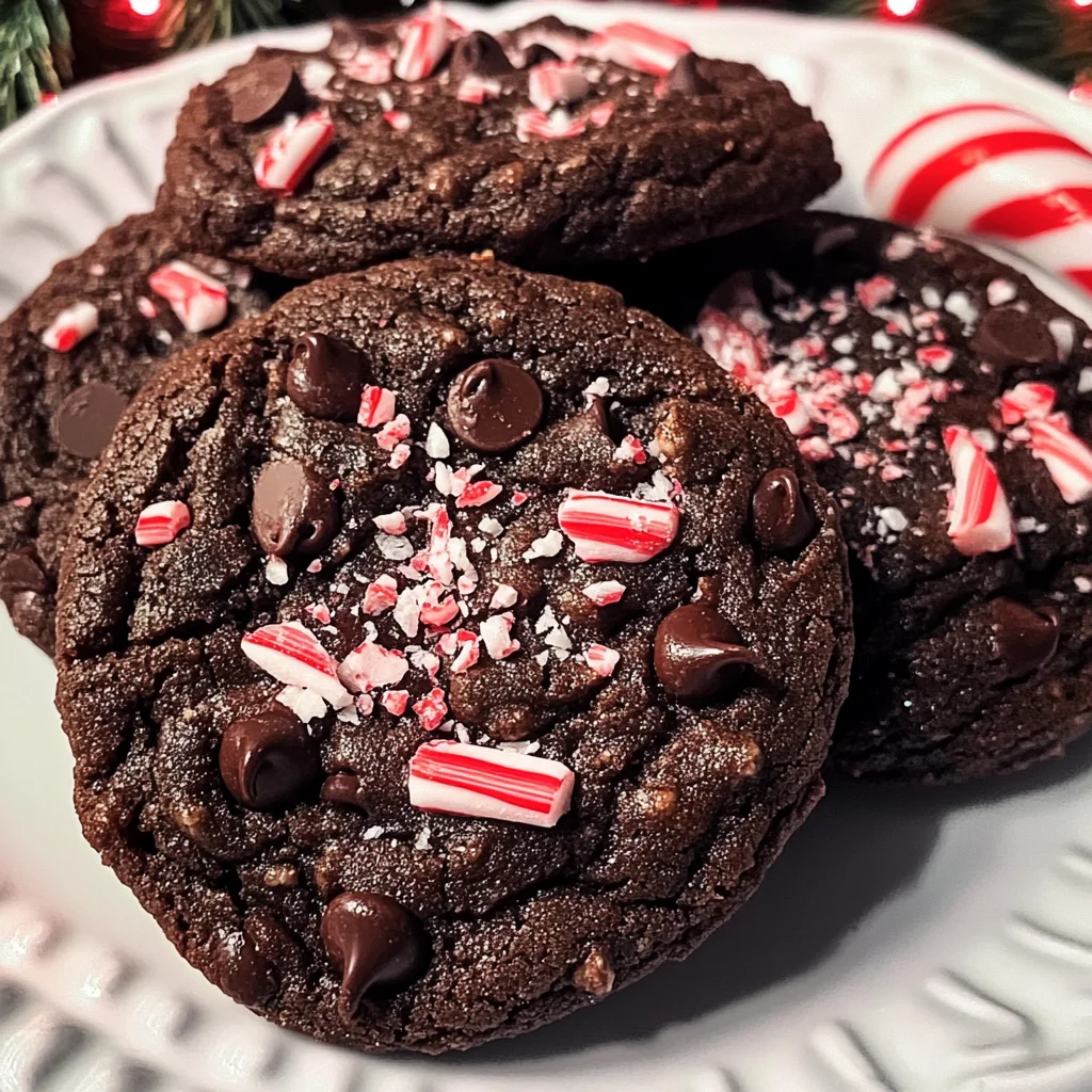 Double Chocolate Peppermint Cookies