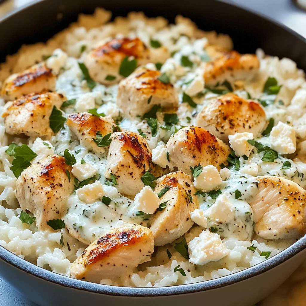 Dump-and-Bake Chicken Tzatziki Casserole