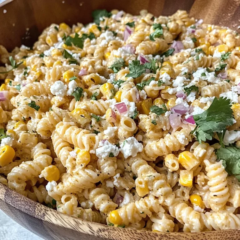 Elote Pasta Salad Recipe (Mexican Street Corn)