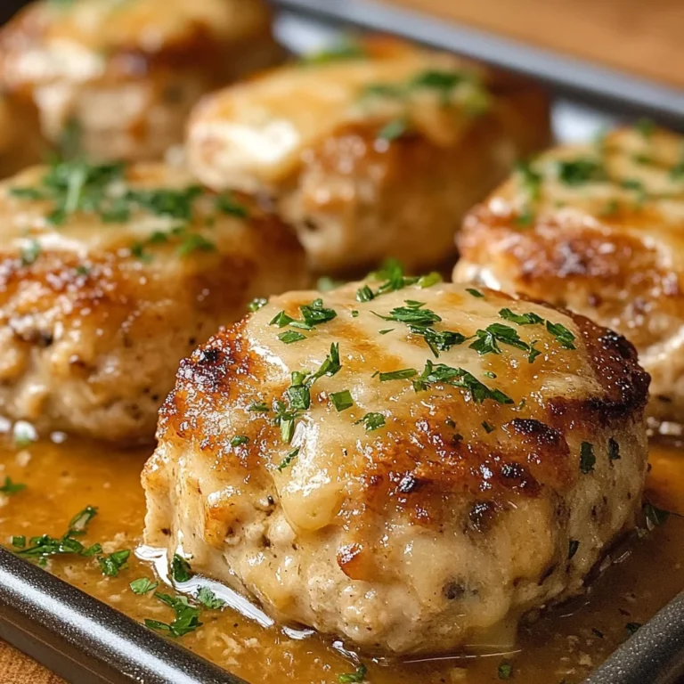 Garlic Parmesan Chicken Meatloaves