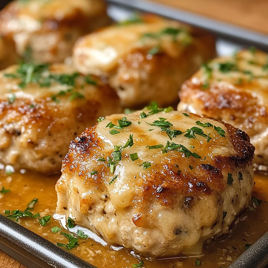 Garlic Parmesan Chicken Meatloaves