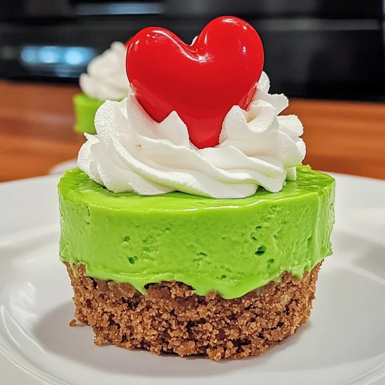 Grinch Mini Cheesecake