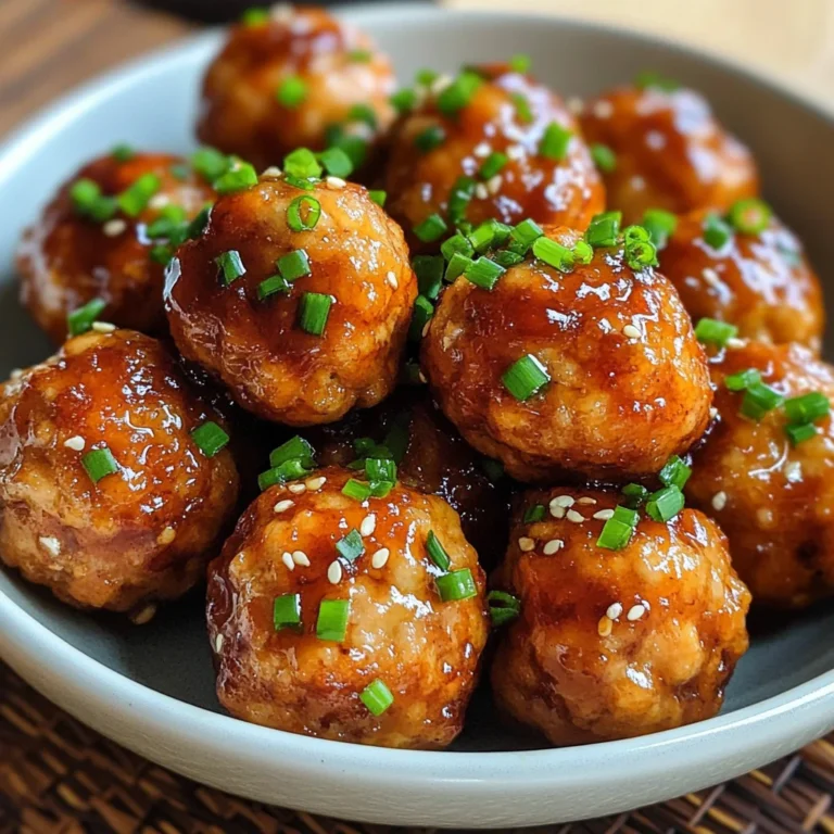 Honey Garlic Teriyaki Chicken Meatballs
