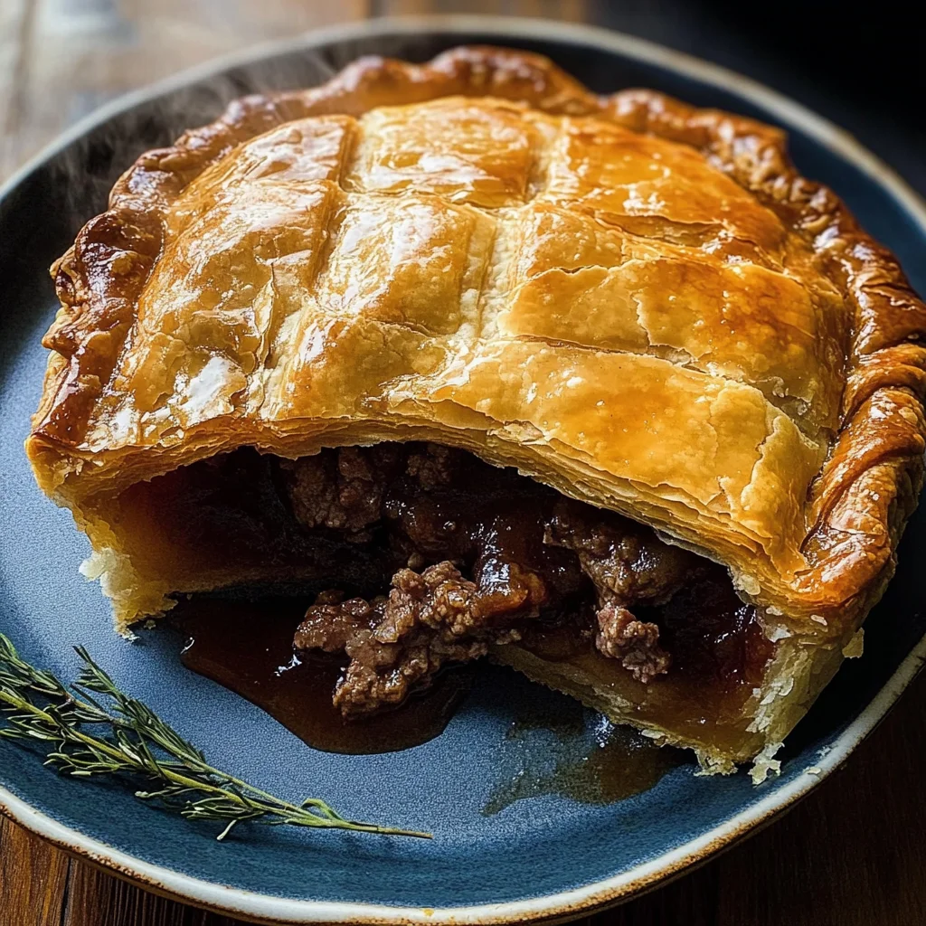 Minced Beef and Guinness Pie