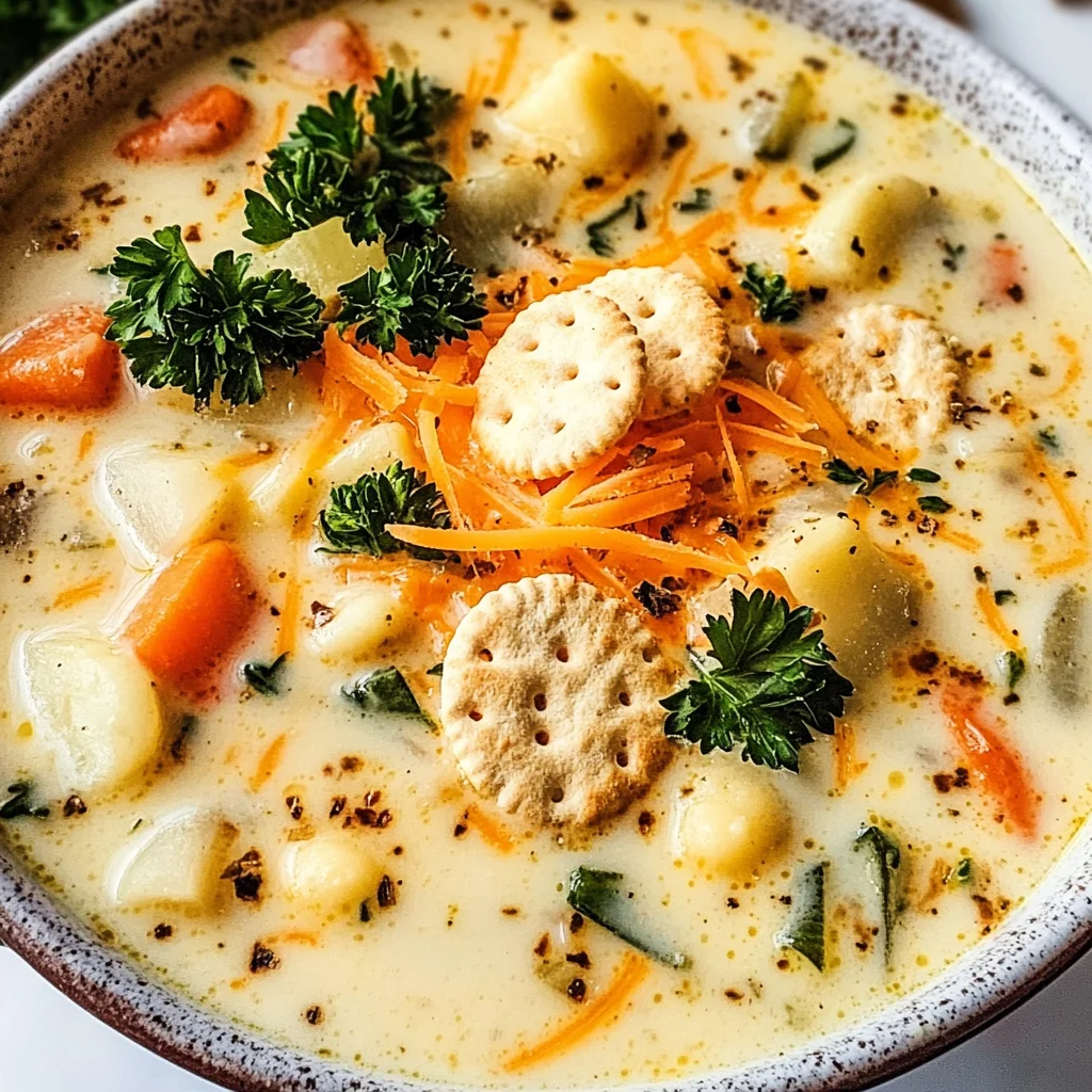 One Pot Creamy Vegetable Soup