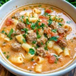 Parmesan Italian Sausage Ditalini Soup
