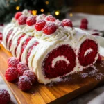 Red Velvet Yule Log