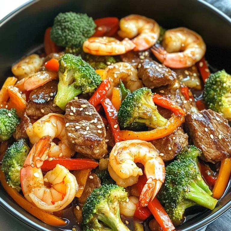 STEAK AND SHRIMP STIR FRY