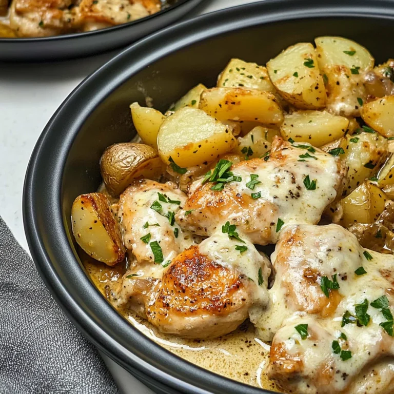 Slow Cooker Parmesan Garlic Chicken and Potatoes