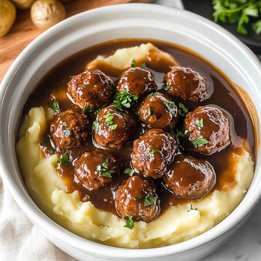 Slow Cooker Salisbury Steak Meatballs: Family-Friendly Comfort