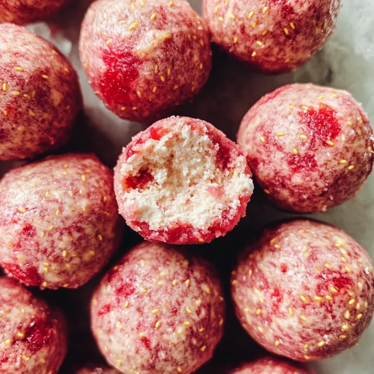 Strawberry Cheesecake Protein Balls