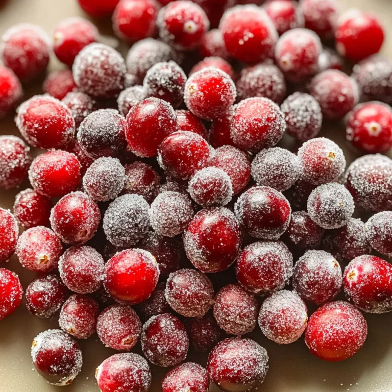 Sugared Cranberries Recipe