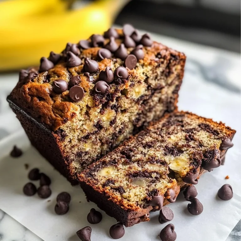 Super Moist Chocolate Chip Banana Bread Recipe