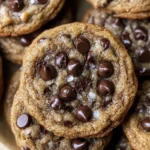 Thick Espresso Chocolate Chip Cookies